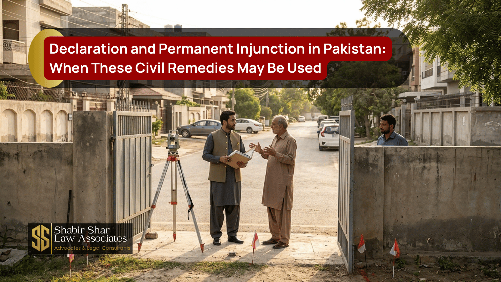 Declaration and permanent injunction civil remedies concept in Pakistan