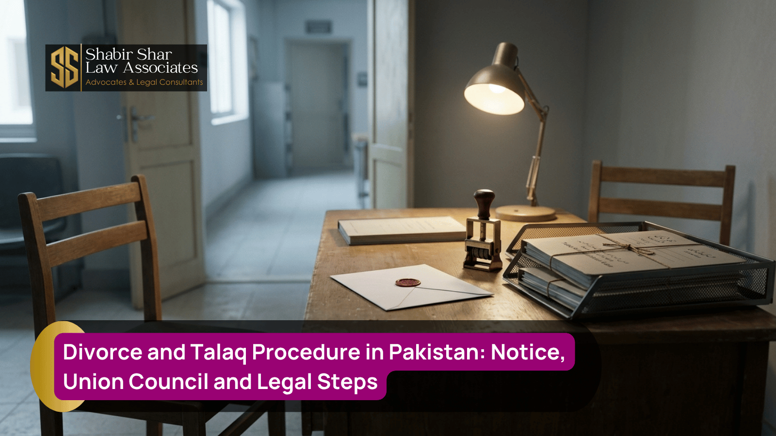 Divorce and talaq notice and Union Council procedure concept in Pakistan