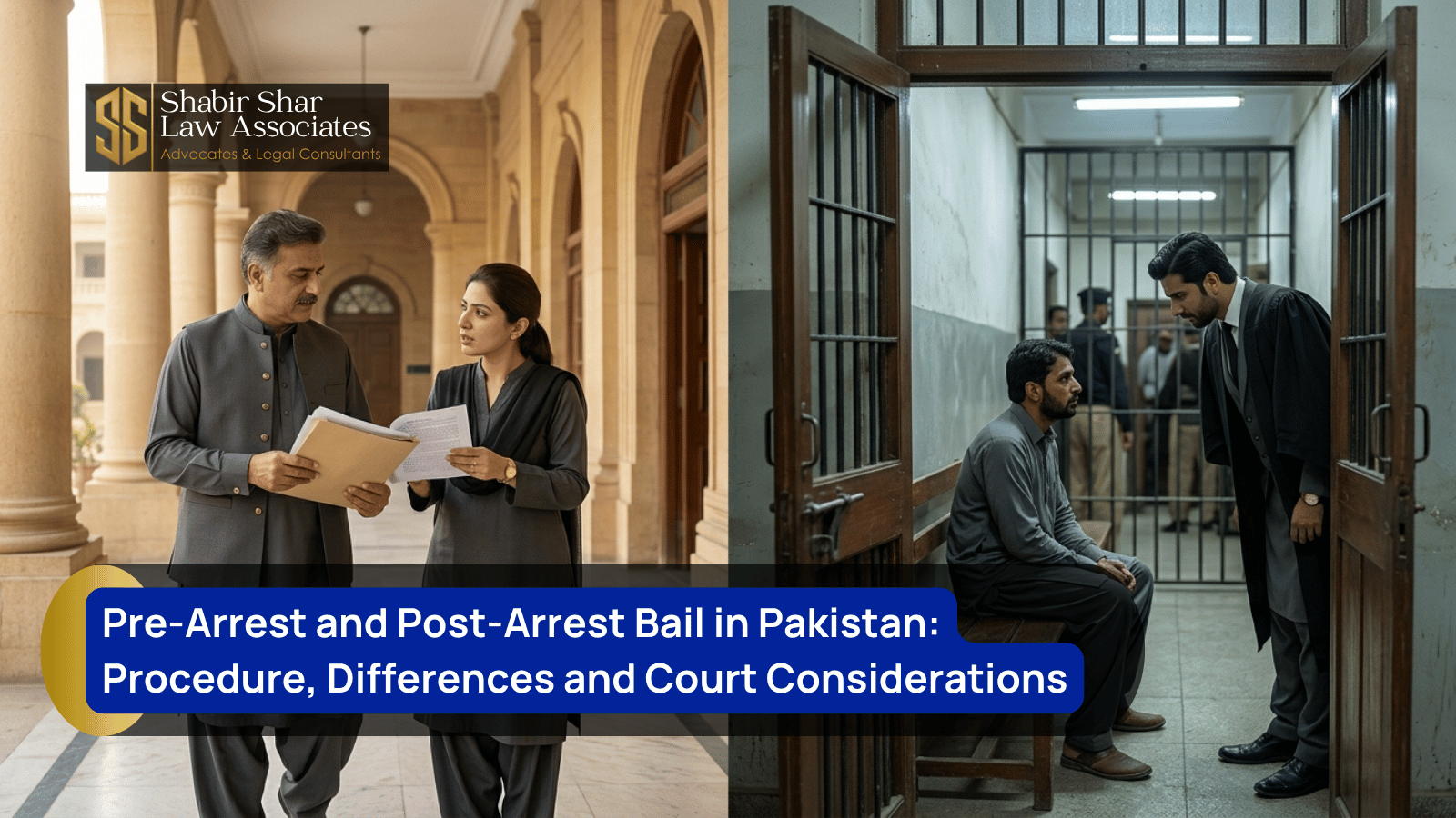 Pre-arrest and post-arrest bail procedure comparison in Pakistan