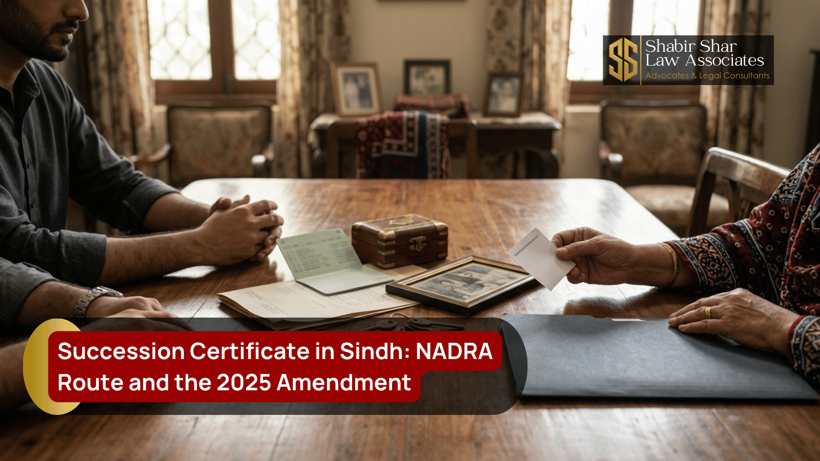 Succession certificate inheritance and NADRA verification route in Sindh