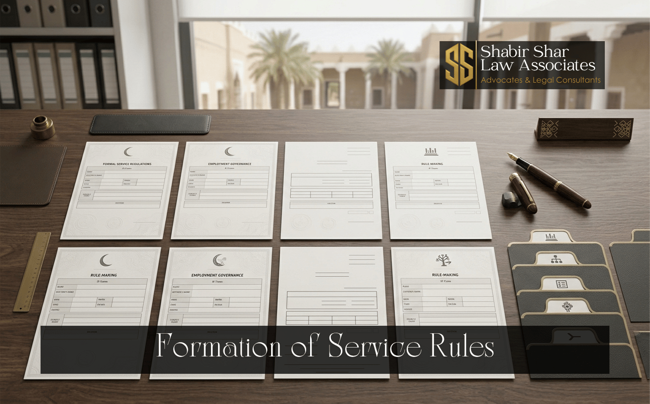 Organized policy documents representing formation of service rules and employment governance