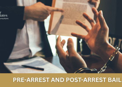 Lawyer explaining pre-arrest and post-arrest bail process in Pakistan court